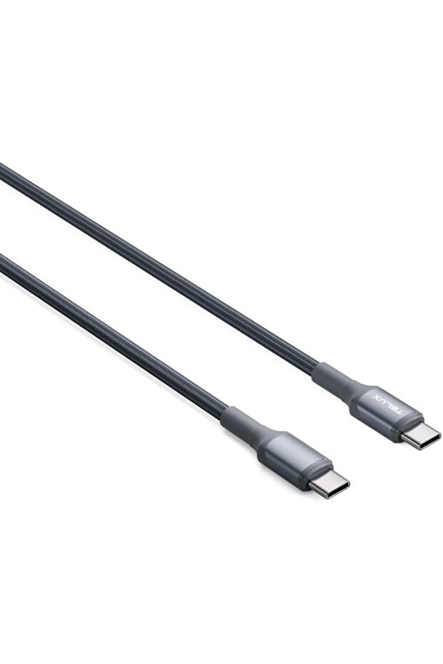Telux FlexiX Nylon Braided C-C Cable 60W 1m