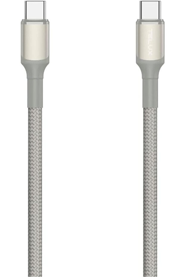Telux FlexiX Nylon Braided C-C Cable 60W 1m