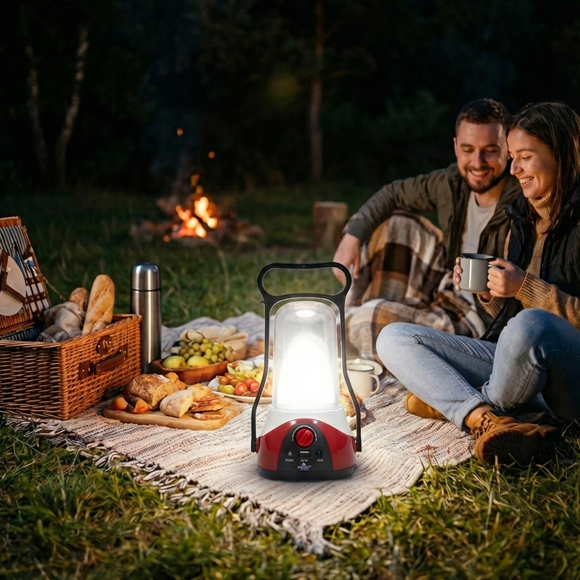 كشاف LED قابل لإعادة الشحن Bright BR-3030 مع منفذ شحن USB