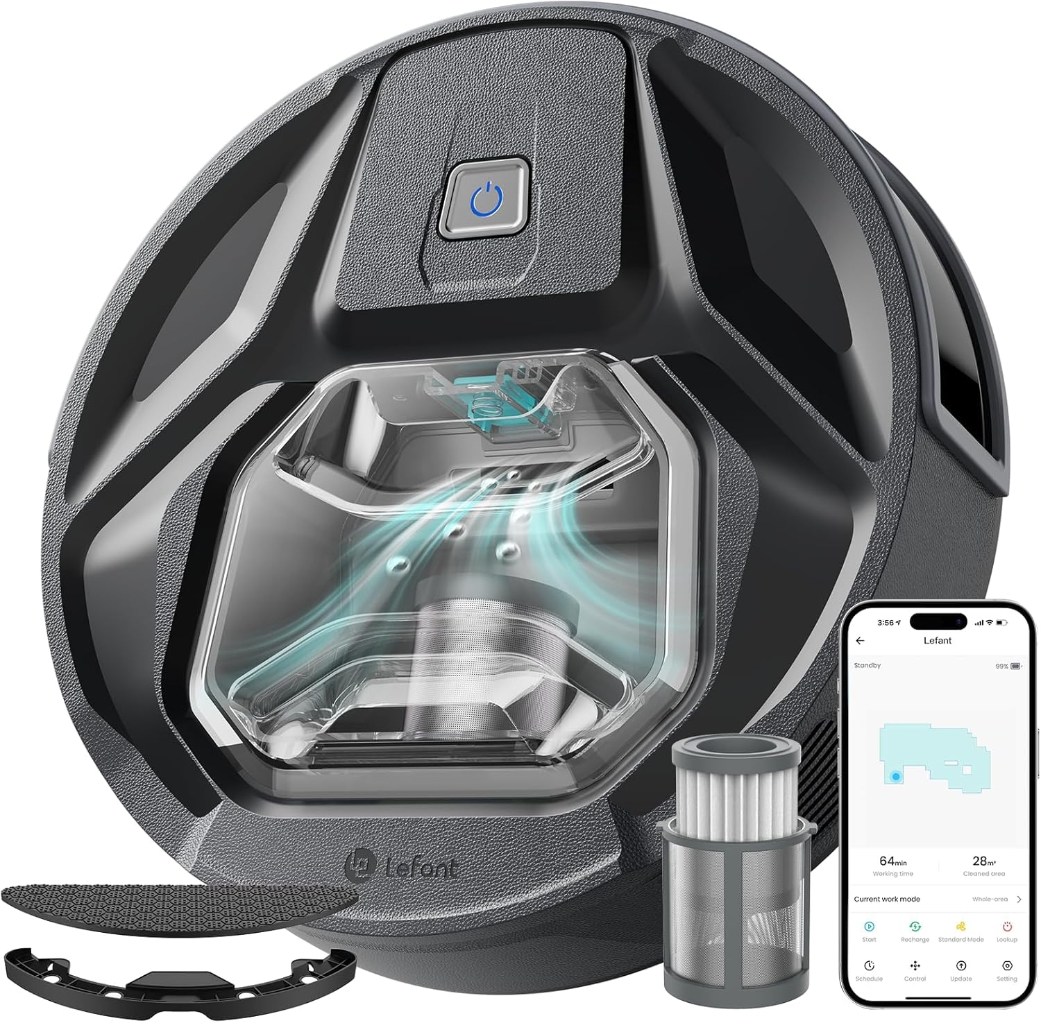 Lefant M320 Robot Vacuum & Mop Combo 6000Pa Strong Suction Alexa/APP/WiFi