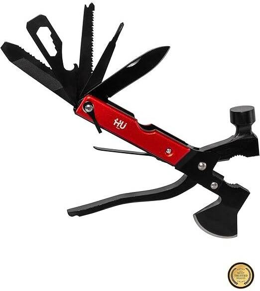 HU MULTI FUNCTIONAL AXE HAMMER AXE WIRE CUTTERS SAW HTO-1003