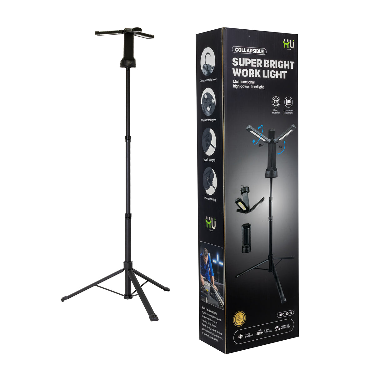 HU SUPER BRIGHT WORK LIGHT COLLAPSIBLE HTO-1009