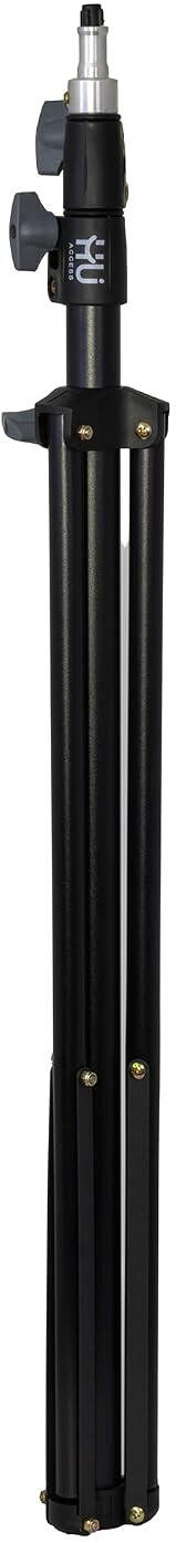 HU Professional Camera Tripod 210cm Adjustable Aluminum Tripod Stand with Portable Storage Bag for DSLR Cameras, Camcorders, Smartphones & Photography, Black | HAC-1027
