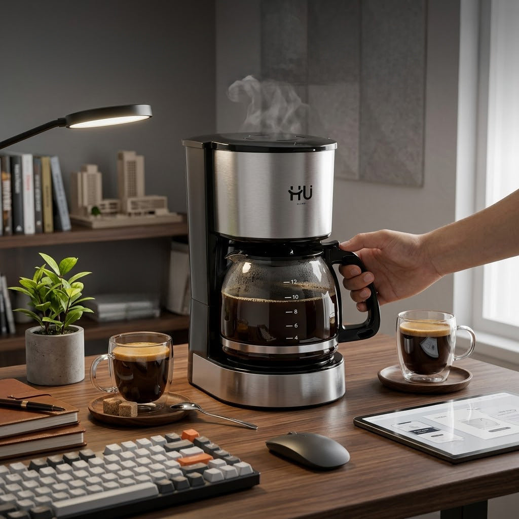 HU COFEE MAKER 800W 1.5L HKI-1003