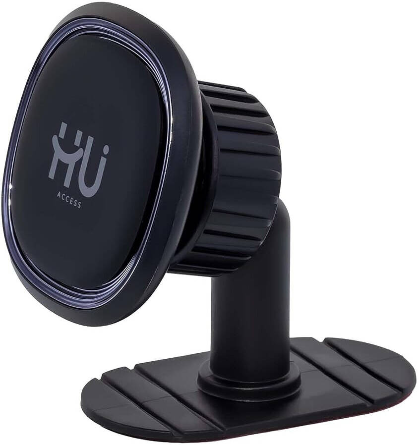 HU Magnetic Car Phone Holder Strong Magnetic Dashboard & Air Vent Mount with One-Hand Operation 360° Rotation BlacK HAC-1039