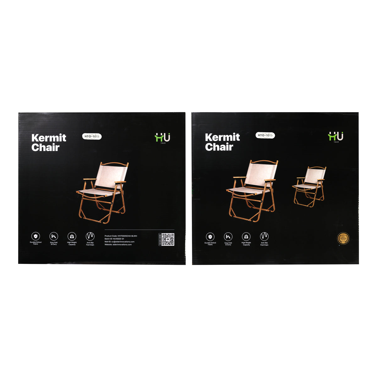 HU FOLDING CHAIR BEIGE HTO-1015