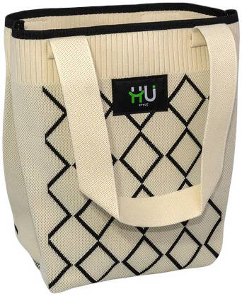 HU BAG HQ STRIPE LINE WHT&BLACK HST-1005