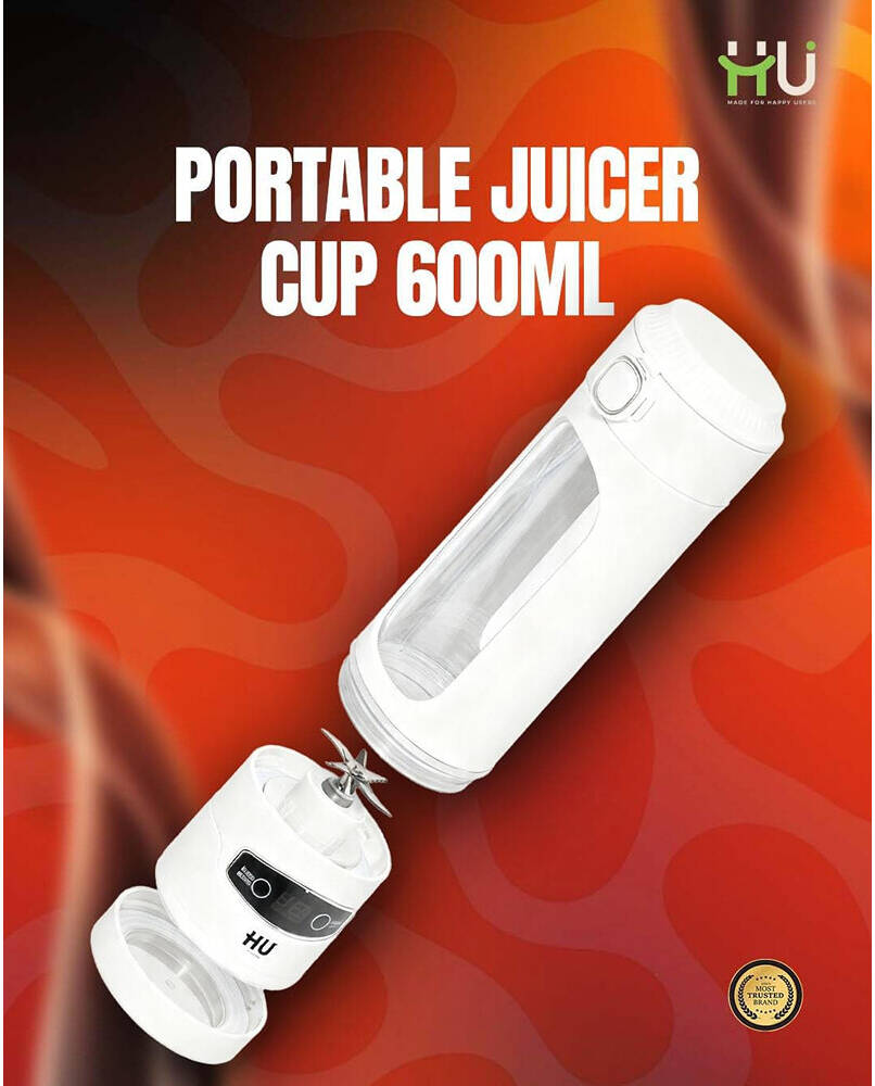 HU PORTABLE JUICER CUP 600 ML, WIRELESS PORTABILITY HSM-1019