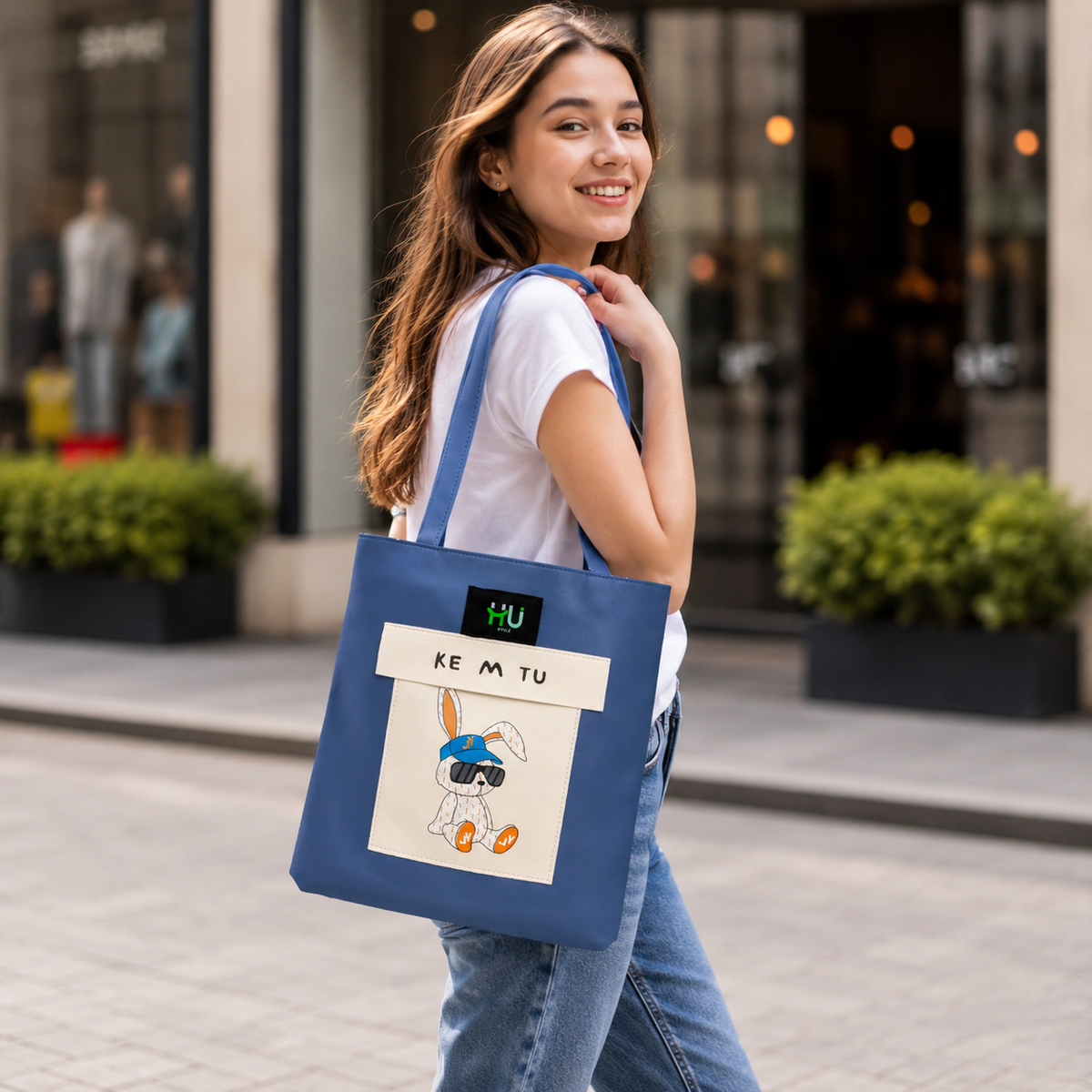 HU BAG KEMITU BLUE HST-1003