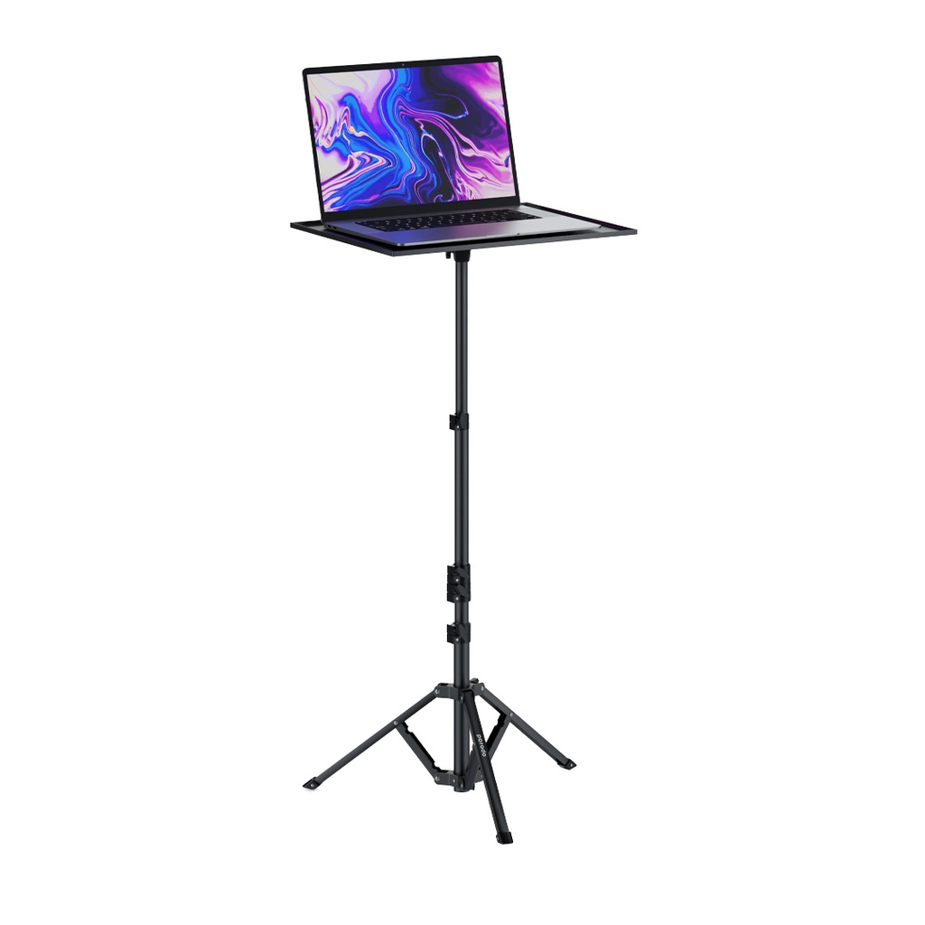 Porodo Tripod Stand With Project Holder - Black