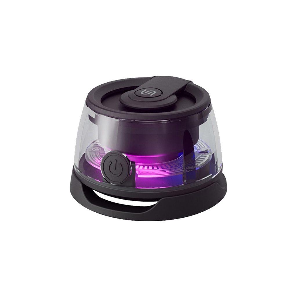 Porodo Soundtec Charme Magnetic Speaker 3W with RGB LED Light Effect - Black