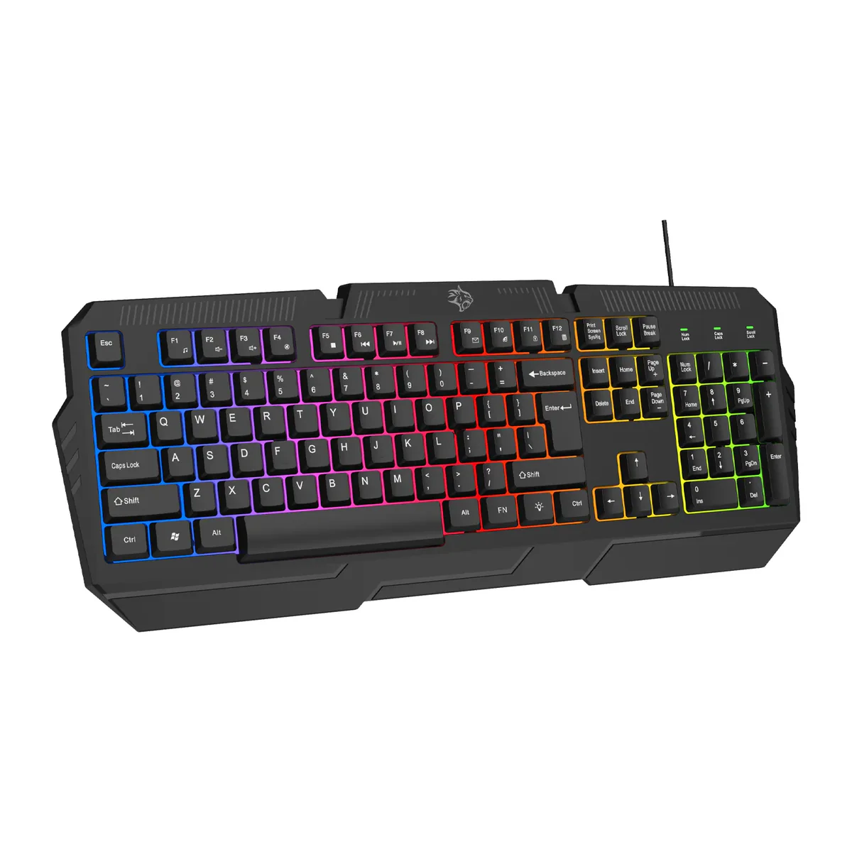 Porodo Gaming 4in1 Combo with Keyboard, Head phone, Mouse and Mouse Pad - Black