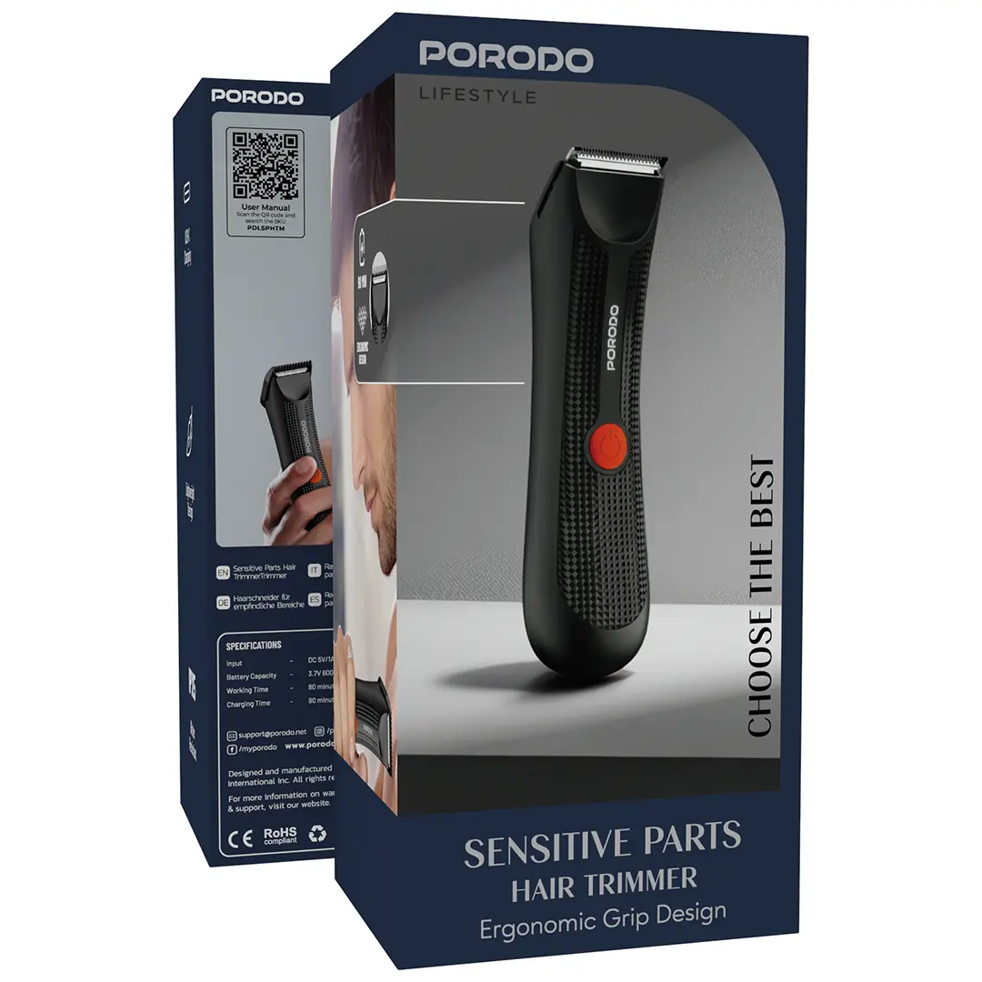 Porodo LifeStyle Private Hair Trimmer 14500mAhBlack