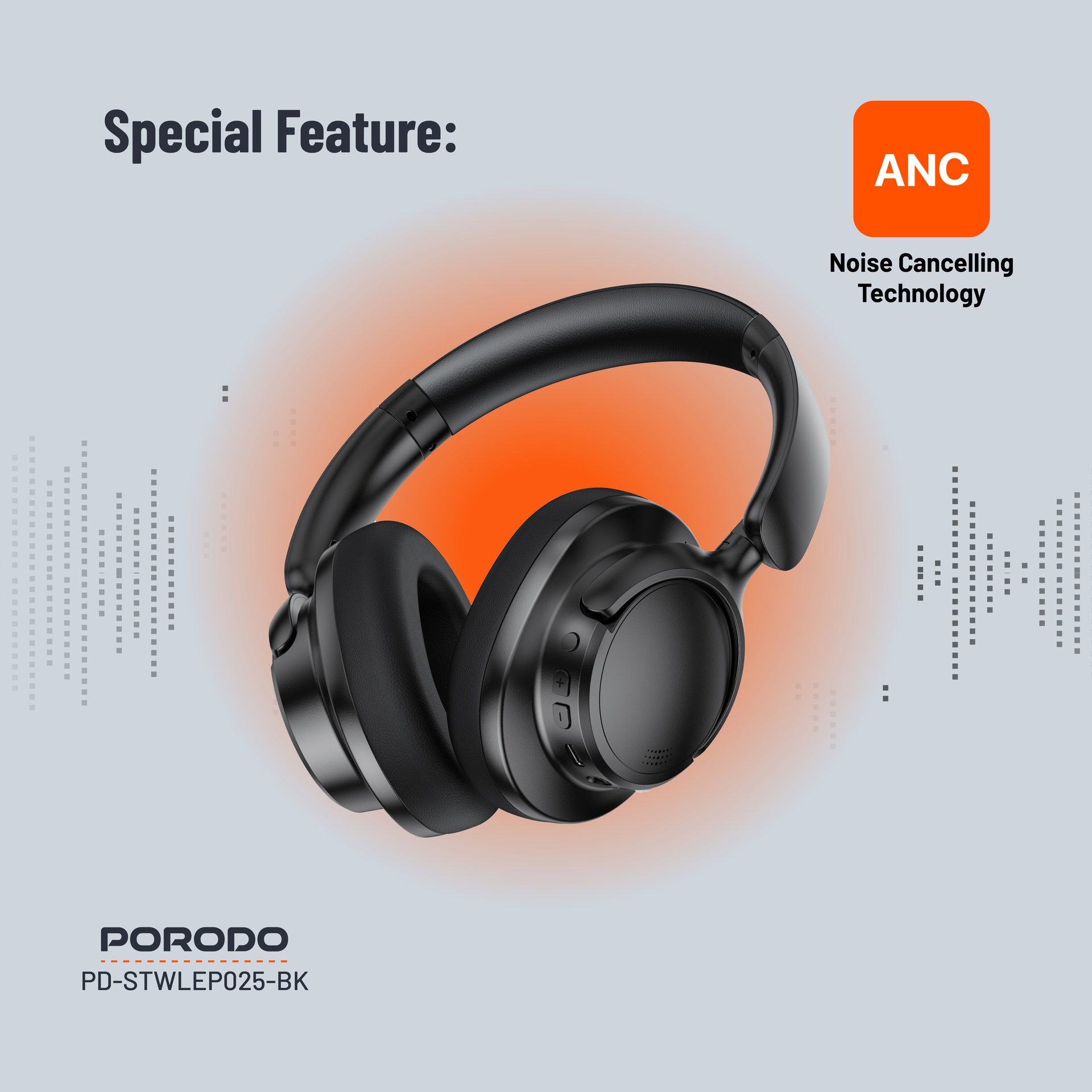 Porodo Soundtec Zen Hybrid ANC Headphone