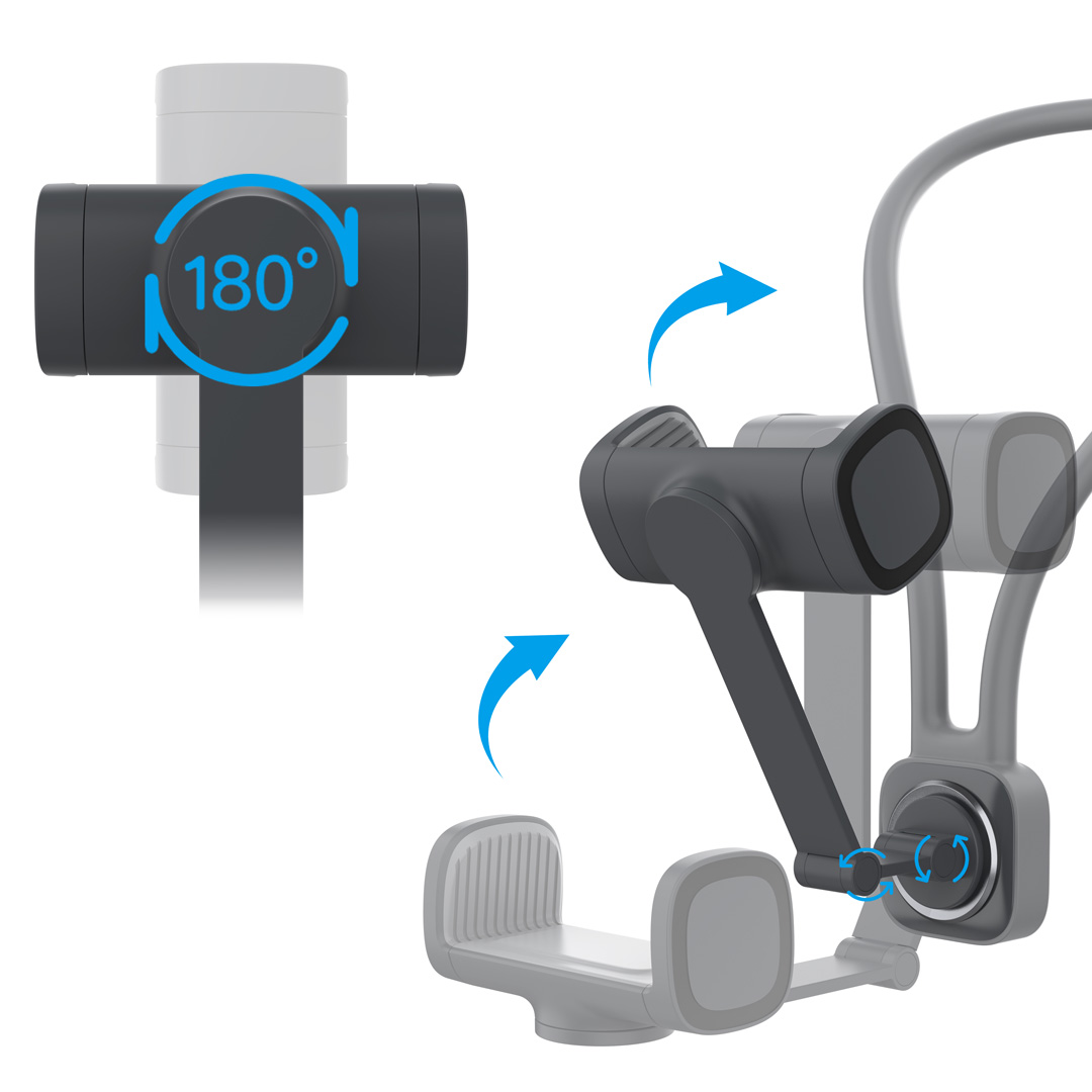 Porodo Neck Strap Mount with Stand