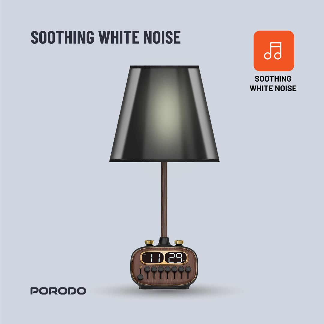 Porodo Retro Desk Lamp with Bluetooth Speaker & USB-A CHarging Port 5V/2.1A