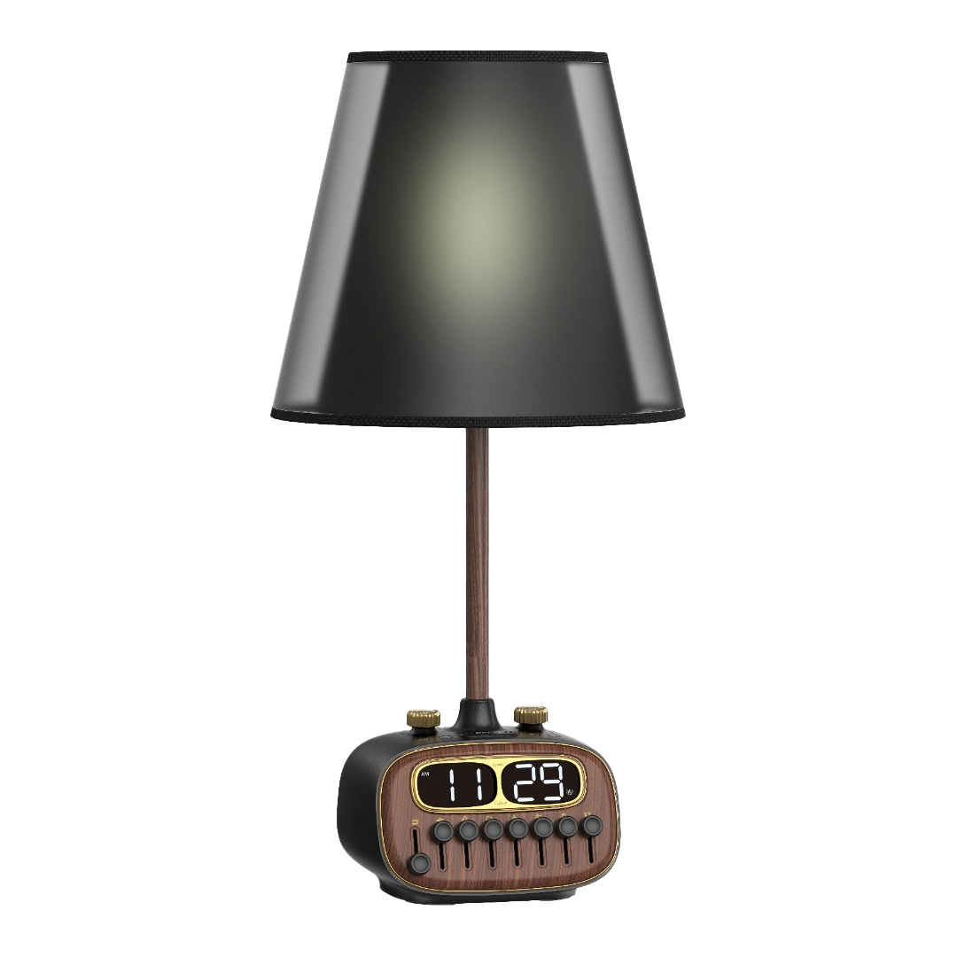 Porodo Retro Desk Lamp with Bluetooth Speaker & USB-A CHarging Port 5V/2.1A