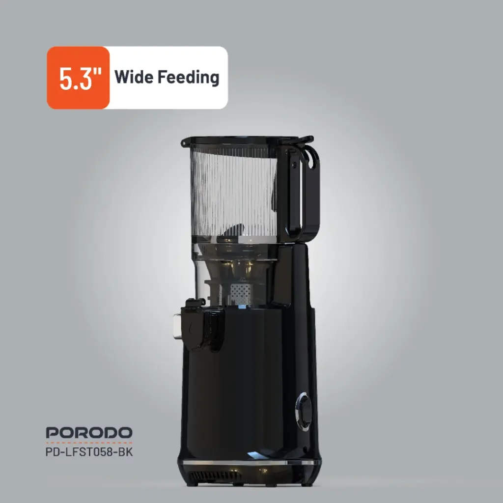 Porodo Lifestyle Cold Press Slow Juicer 250W - Black