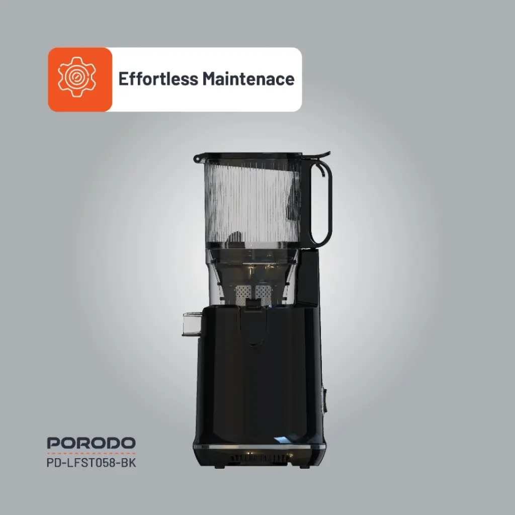 Porodo Lifestyle Cold Press Slow Juicer 250W - Black
