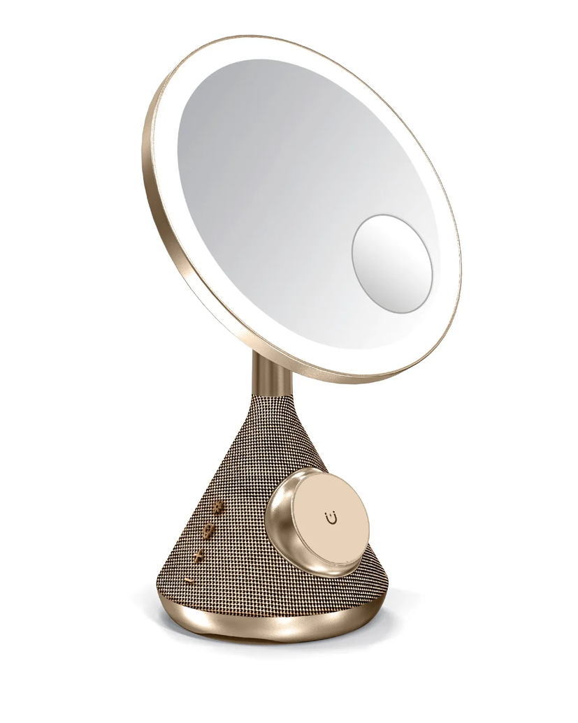 Porodo Lifestyle 15W Zoomed Mirror Magnetic Wireless Charger with Speaker & Adjusta
