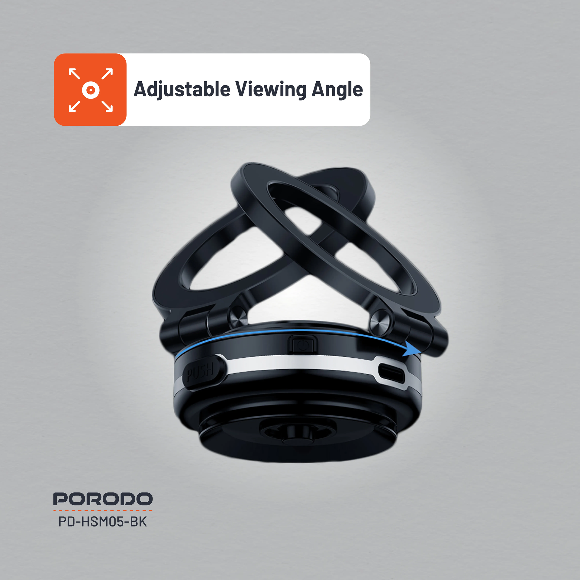 Porodo VacuSeal Portable MagSafe with Foldable & Rotatable Multi-Purpose Electric Vacuum Suctio