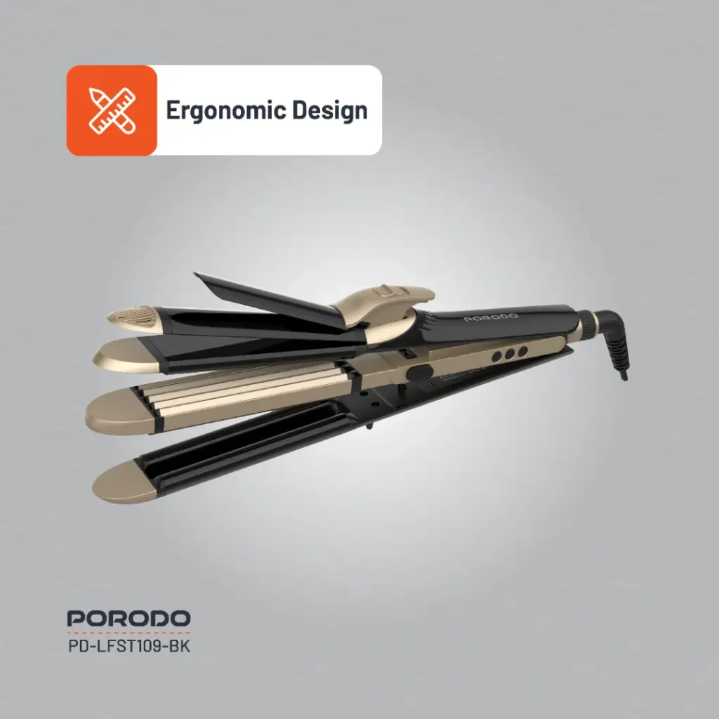 Porodo 4-in-1 Hair Curler