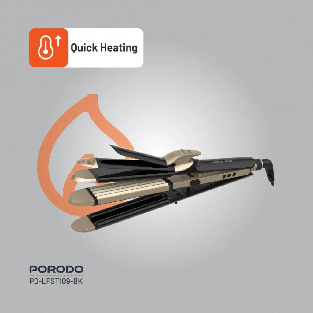 Porodo 4-in-1 Hair Curler