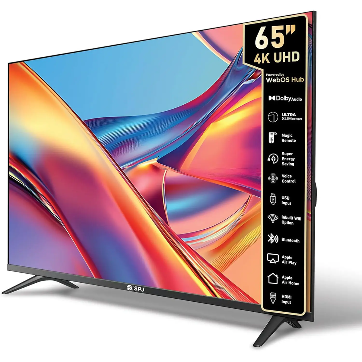 Spj 65 Inch 4k Ultra Hd Smart Webos Led Tv Dolby Atmos Dual Remote Control Wifi Hdmi Led-Spj-4ks65blx