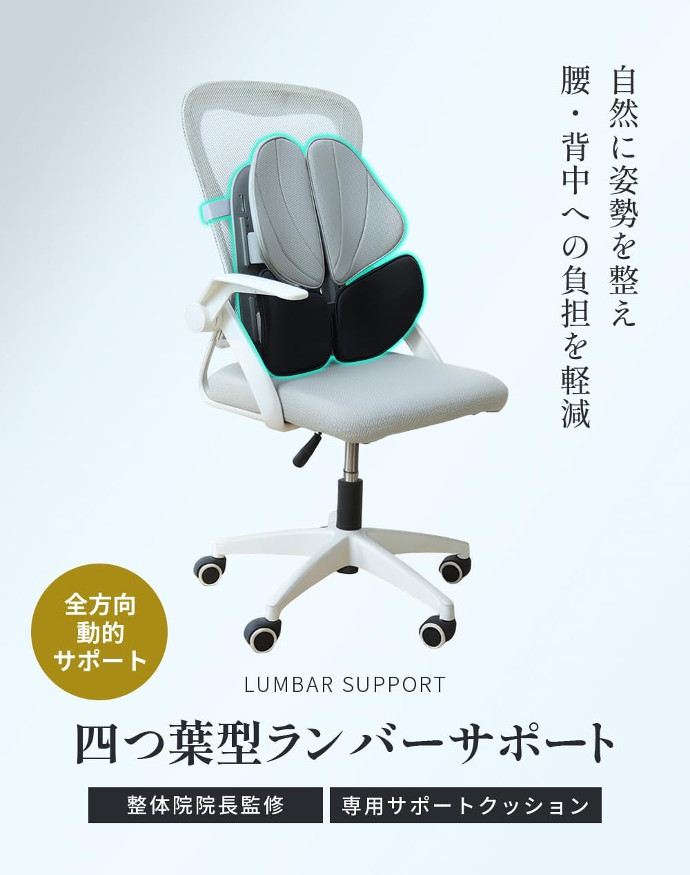 NUOTAI FOUR LEAF ERGONOMIC LUMBAR SUPPORT NTK09