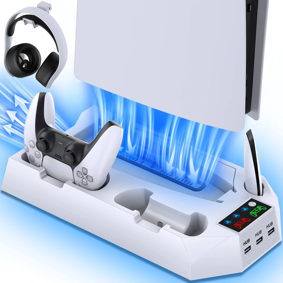 Multifunctional Cooling Stand PS5 White YH-57
