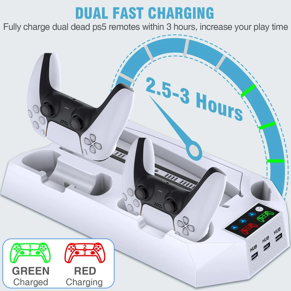 Multifunctional Cooling Stand PS5 White YH-57