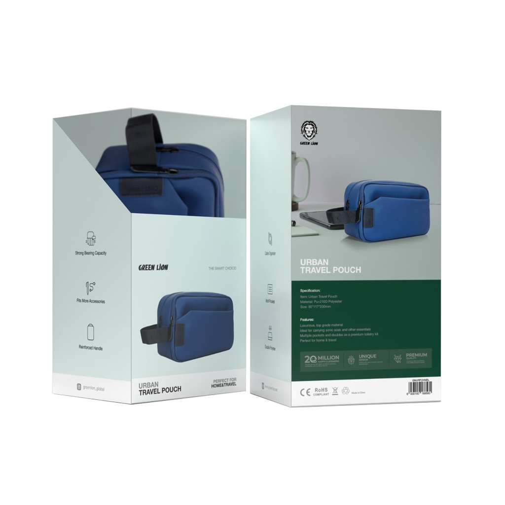 Green Lion Urban Travel Pouch
