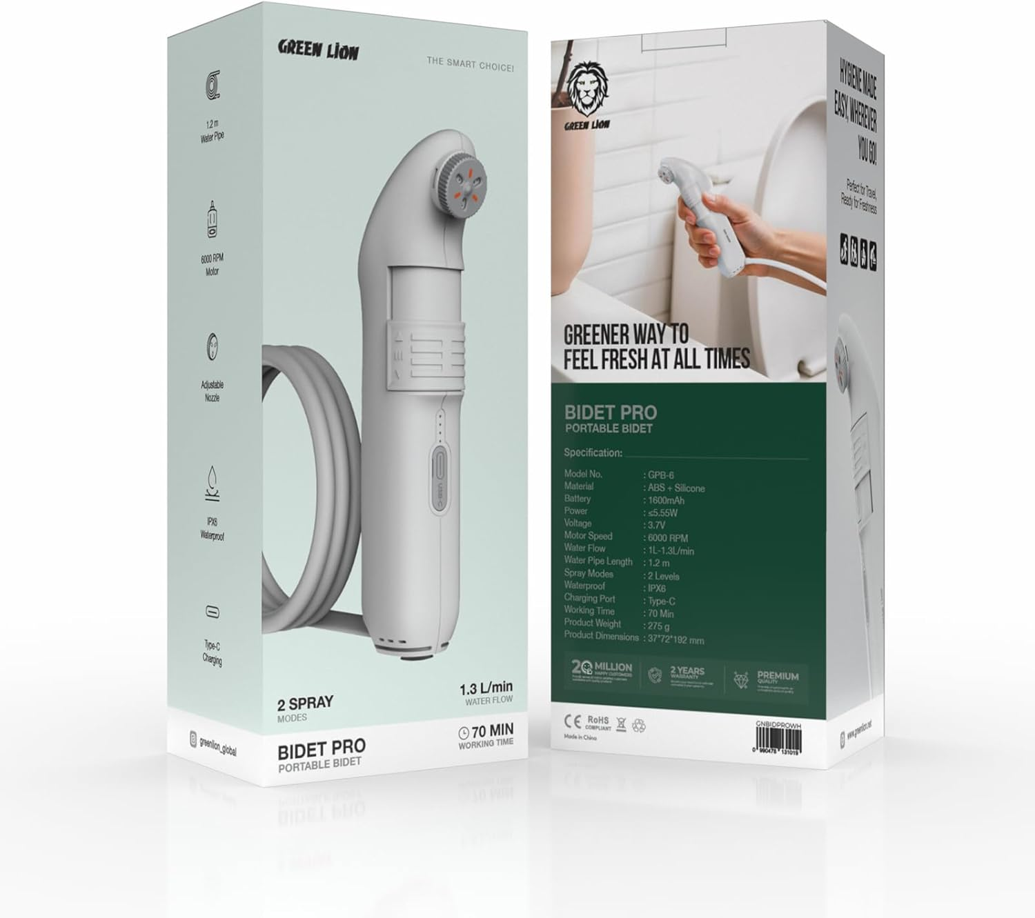 Green Lion Portable Travel Bidet