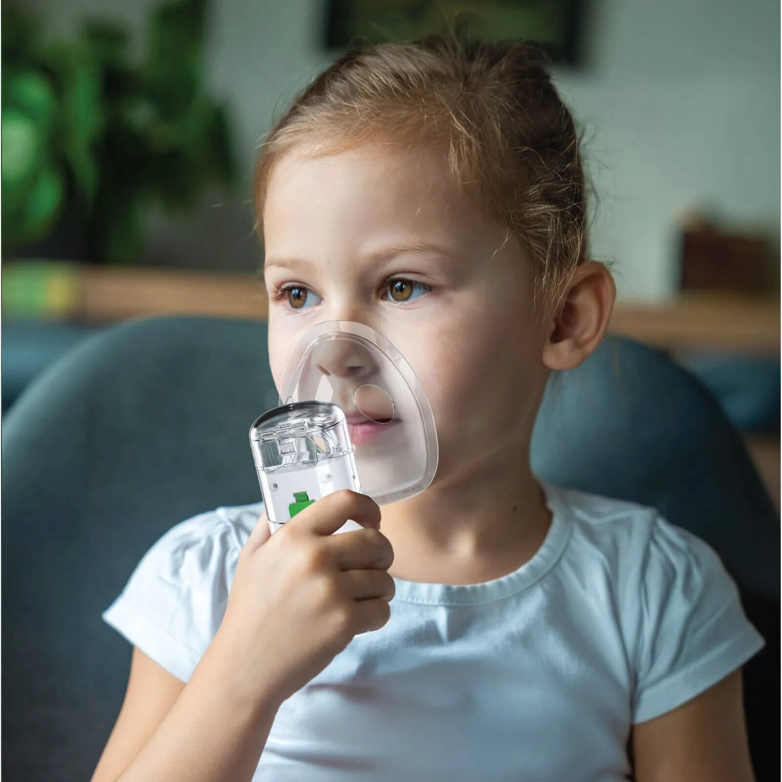 Green Lion Portable Nebulizer - White