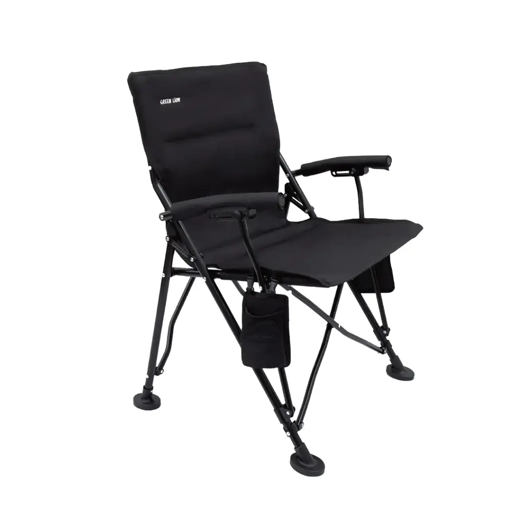 Green Lion OUTDOOR CAMPING CHAIR WITH CARRYING BAG- BLACK