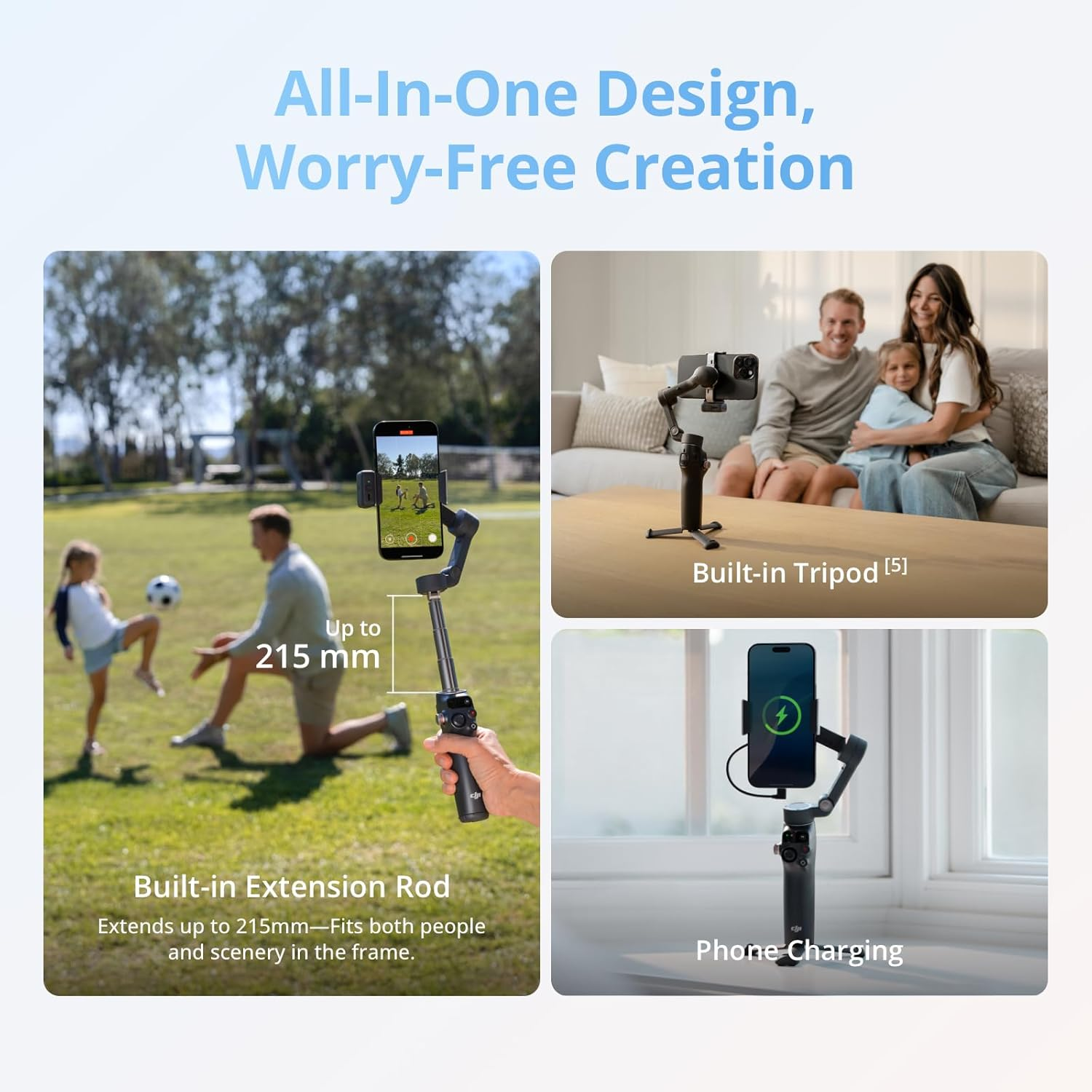 DJI Osmo Mobile 8 Advanced Tracking Combo Gimbal Stabilizer for Phone