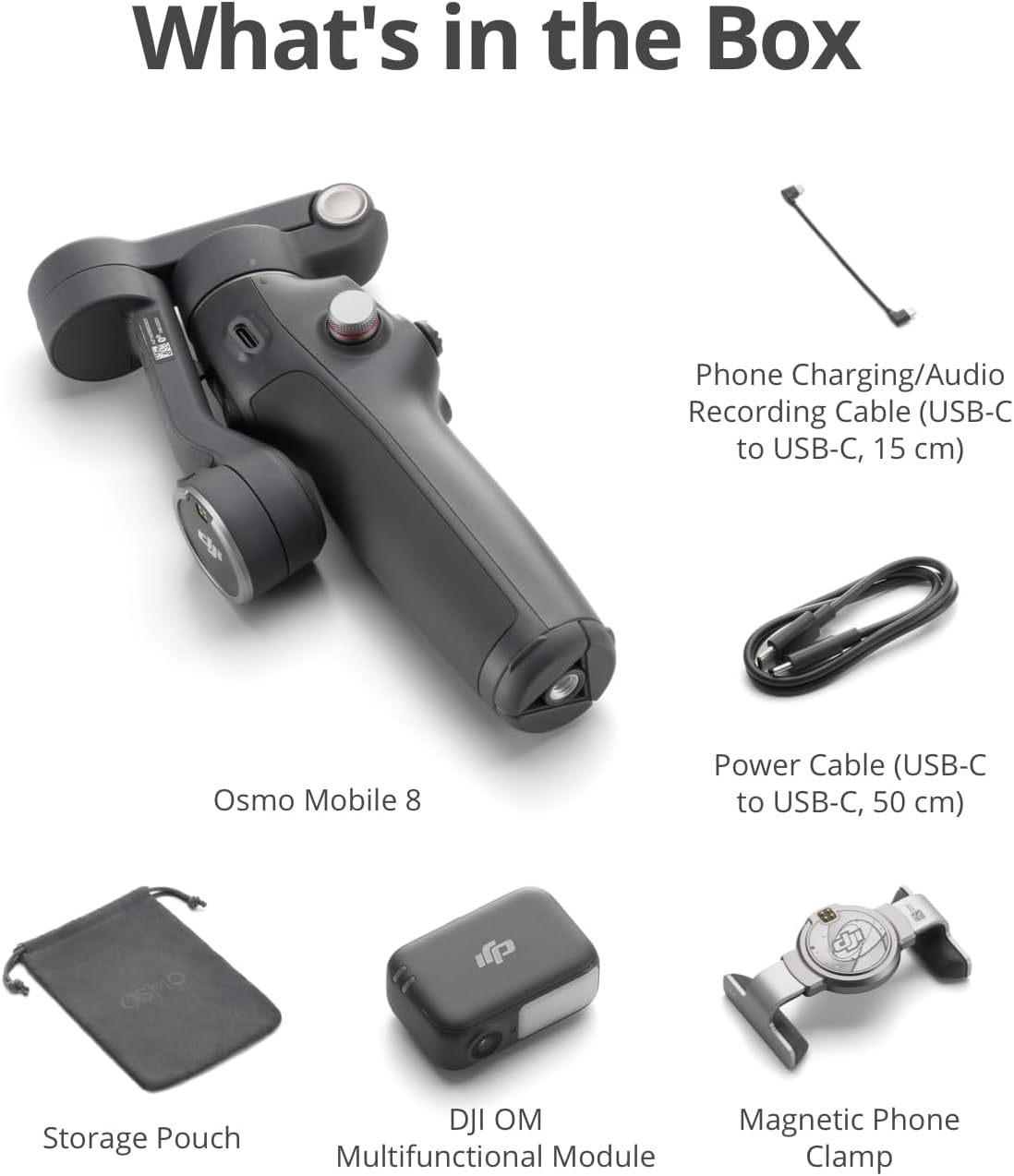 DJI Osmo Mobile 8 Advanced Tracking Combo Gimbal Stabilizer for Phone