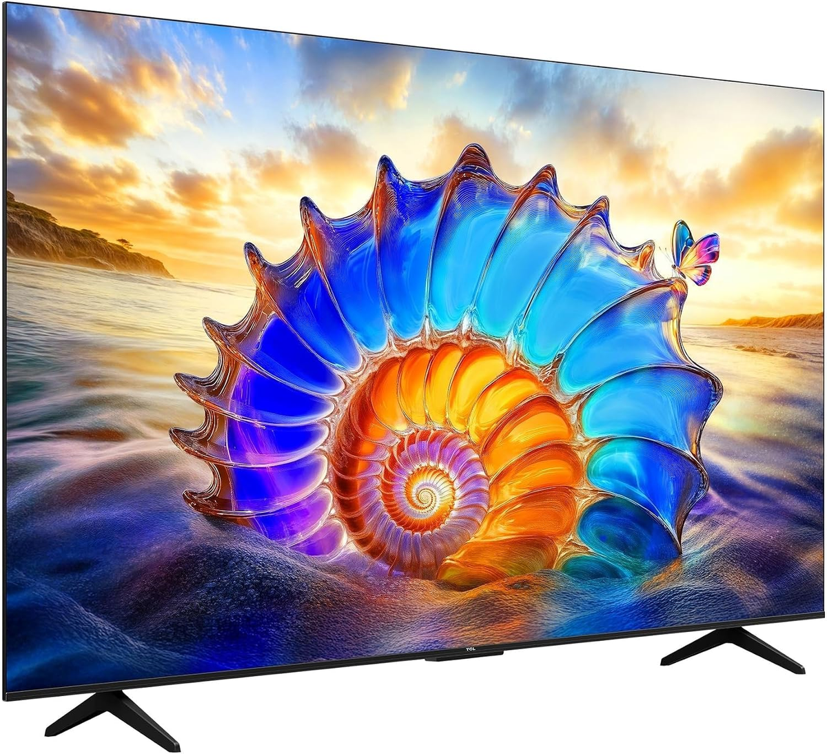 TCL 65P61L Television 65 Inch Smart TV 4K UHD HDR 10+ Gaming Google TV, Dynamic Color Enhancement, Dolby Vision Atmo, DTS Virtual X, MEMC