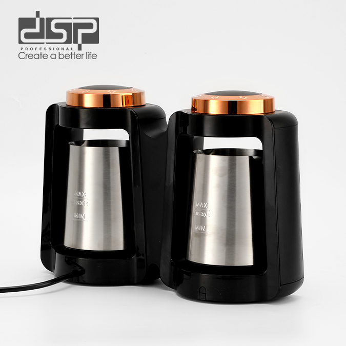 DSP Turkish Coffee Maker 600ml + 600ml 800W Automatic Coffee Heating KA3179