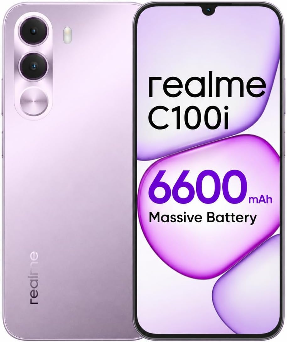 Realme C100i 4G Dual SIM Dusk Grey 4GB RAM 128GB - International Version (DAWN PURPLE)