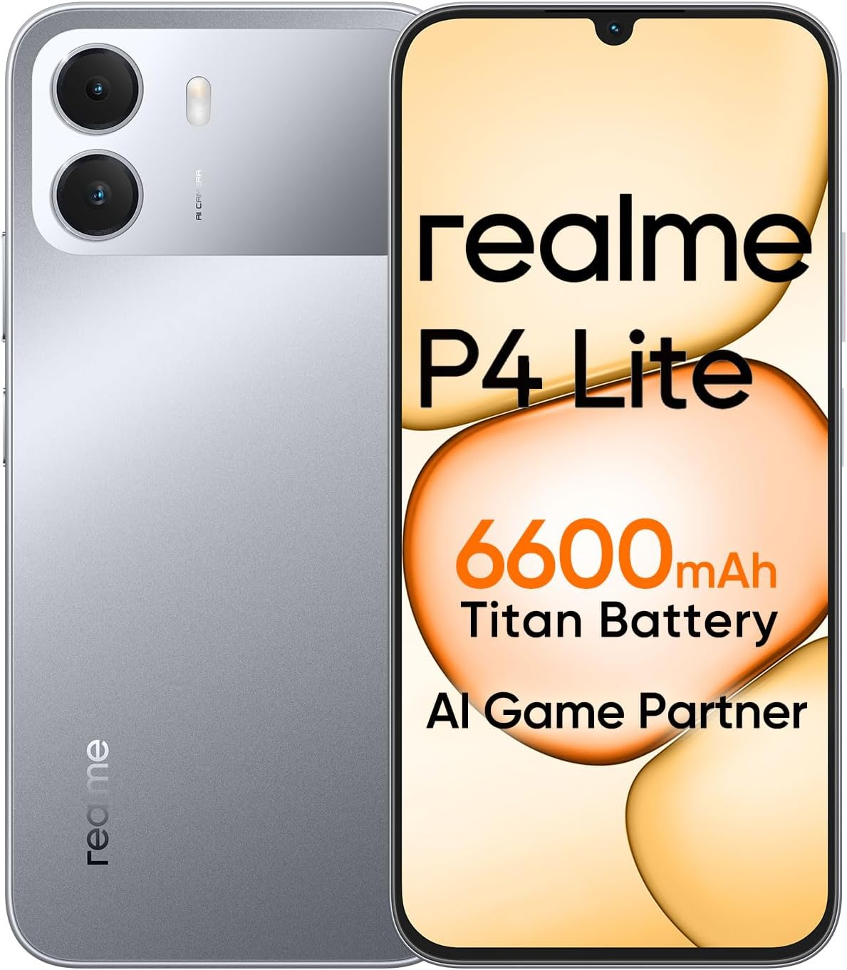 Realme P4 Lite 4G Dual Sim 4GB Ram 128GB Storage 13MP Camera Titan Grey