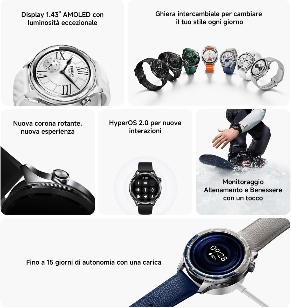 Xiaomi Watch S4 Smartwatch 1.43-inch AMOLED M2425W1