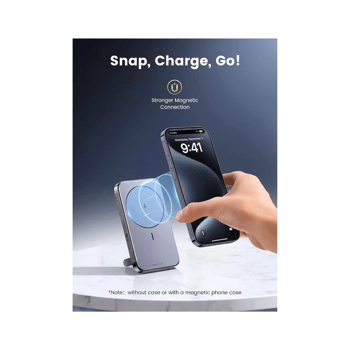UGreen Powerbank 10000 Mah Pd 20W Magnetic With Stand Space Gray