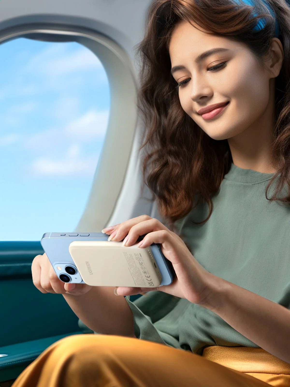 UGreen Powerbank 5000 Mah Magnetic White