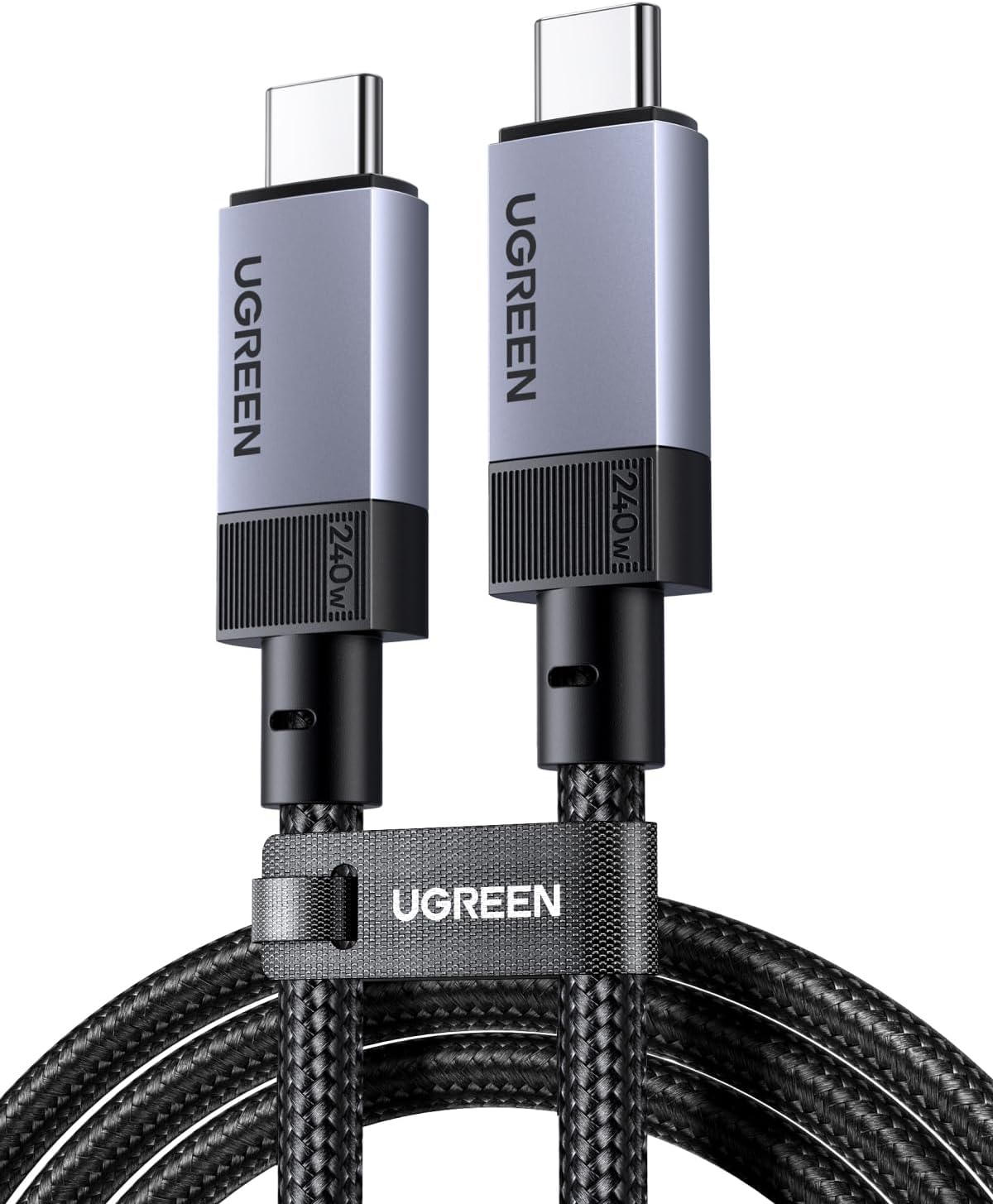 UGreen Usb-C To Usb-C 240W 1M Braided Cable Gray