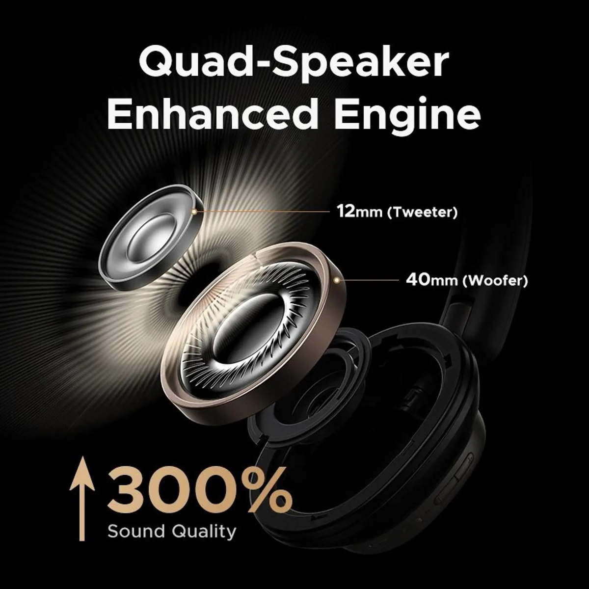 UGREEN Studio Pro Hybrid Active Noise-Cancelling Headphones
