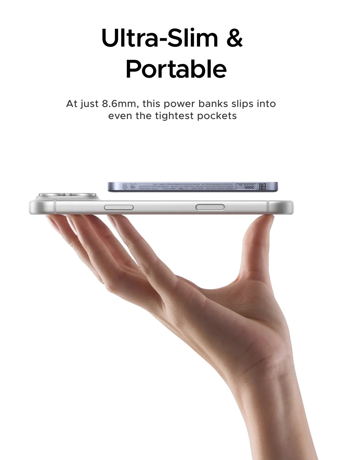 Ugreen Powerbank 5000 MAH PD 20W Magnetic Gray