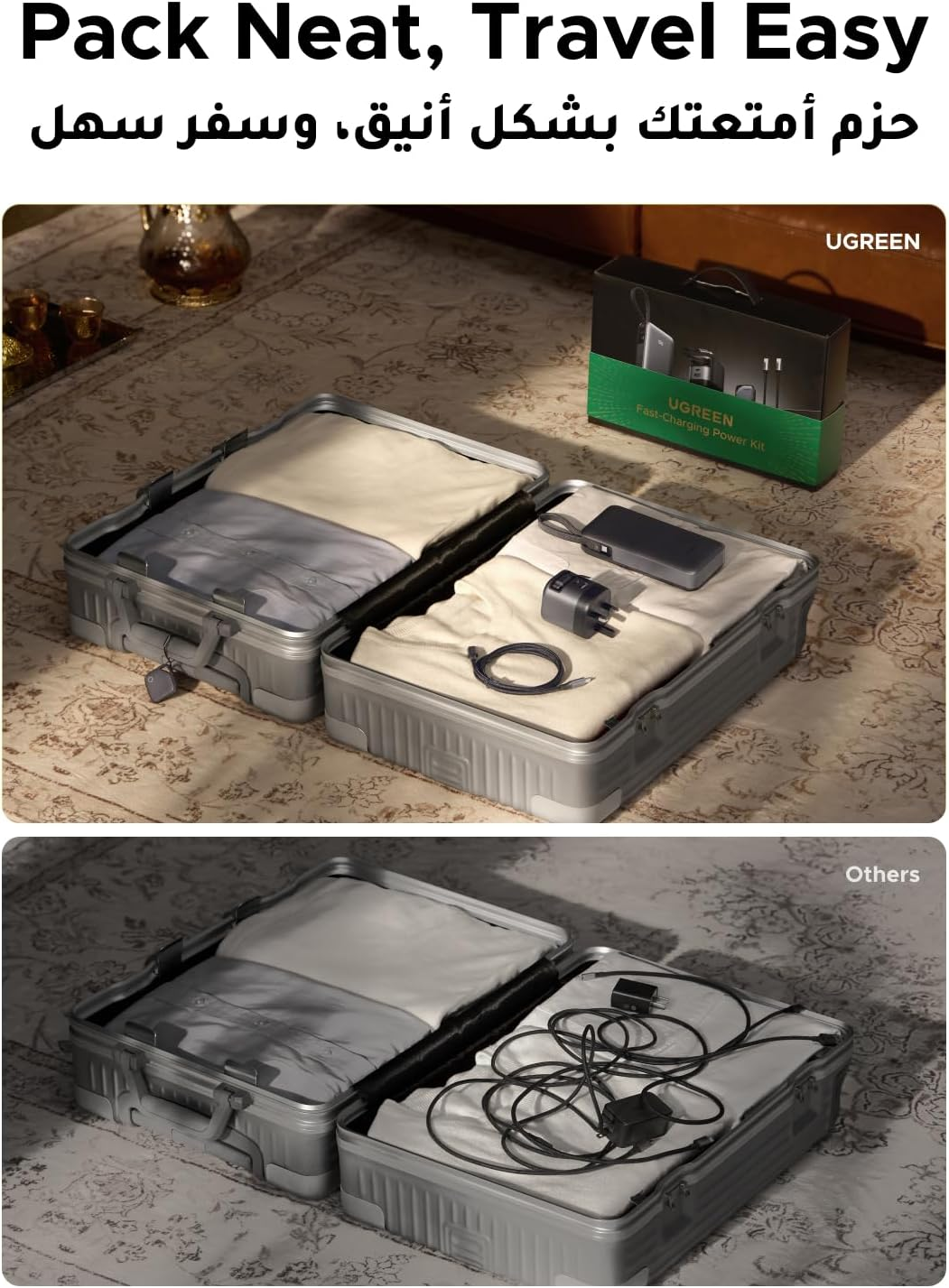 UGREEN Fast-Charging Power Kit - Gray