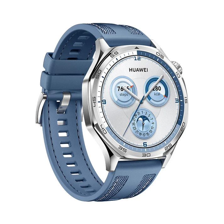 Huawei GT5 46mm Smartwatch Vili Blue Woven Strap - Ecity Electronics