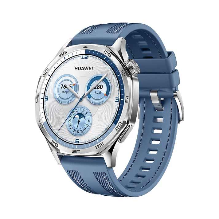Huawei GT5 46mm Smartwatch Vili Blue Woven Strap - Ecity Electronics
